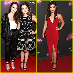 Vanessa Marano Stuns in Black Suit & Silver Heels at 'Cruise' Premiere with Sister Laura