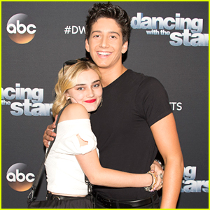 Meg Donnelly Supports Milo Manheim At 'Dancing With the Stars' Premiere