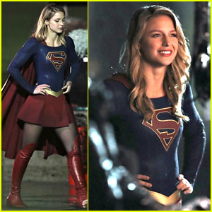 Melissa Benoist Gets Into Character on the 'Supergirl' Set!