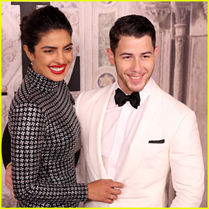Nick Jonas & Fiancee Priyanka Chopra Are a Cute Couple at Ralph Lauren's NYFW Show