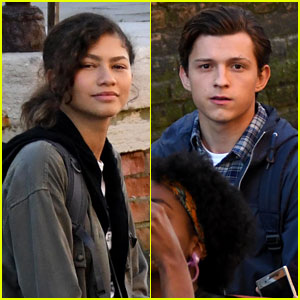 Zendaya & Tom Holland Continue Shooting 'Spider-Man: Far From Home' in Italy!