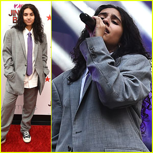 Alessia Cara Suits Up at iHeartRadio's Z100 Jingle Ball Kick-Off Event