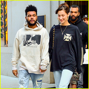 The Weeknd & Bella Hadid Look Cute Together Hand In Hand in NYC!