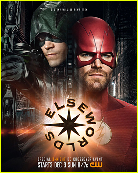 Grant Gustin & Stephen Amell Switch Superhero Identities in 'Elseworlds' Crossover Poster