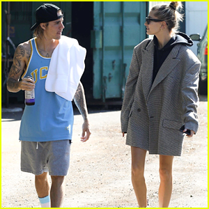 Justin Bieber & Hailey Baldwin Head Out to Grab Food in Studio City!