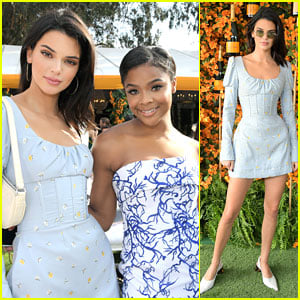 Kendall Jenner Meets Up With Ajiona Alexus at Veuve Clicquot Polo Classic