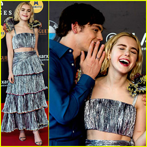 Kiernan Shipka & Ross Lynch Have Fun on Red Carpet In Spain