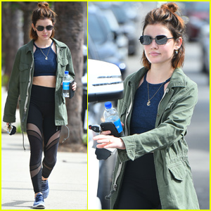 Lucy Hale Hits the Gym Before Heading to a Country Concert!