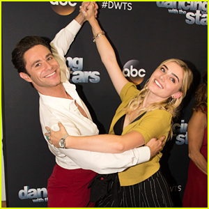 Meg Donnelly Dances With Sasha Farber Backstage at 'Dancing With The Stars'
