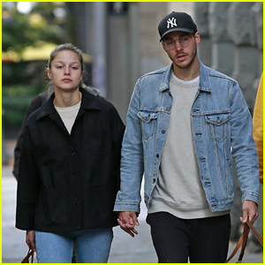 Melissa Benoist & BF Chris Wood Take a Cute Stroll Together in Canada!