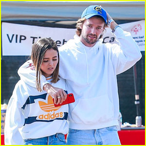 Patrick Schwarzenegger Shows Off Some Friendly PDA With a Pal During Family Outing