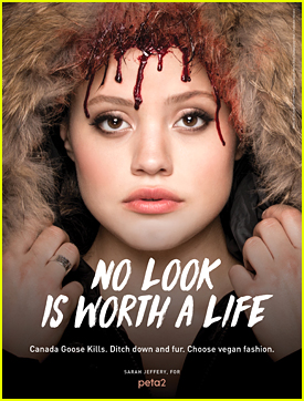 Sarah Jeffery Has Blood Dripping Down Her Face in Peta2's New Campaign (Exclusive)