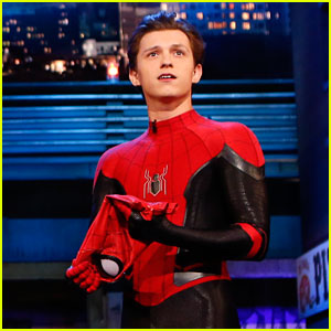 Tom Holland Shows Off His Spider-Man Suit on Last Day of 'Far From Home' Filming