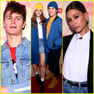 Ansel Elgort, Hailey Baldwin, & More Stars Step Out for Levi's Store Opening in NYC!