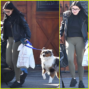 Ariel Winter Makes a Trip to the Veterinarian's Office