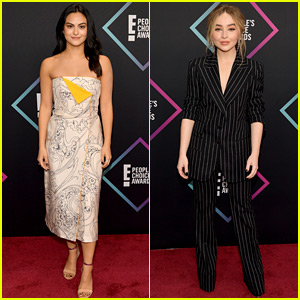 Camila Mendes & Sabrina Carpenter Bring Their Style to PCAs 2018 Red Carpet!