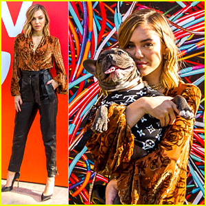 Delilah Belle Brings French Bulldog to Amazon Fire TV Pop-Up