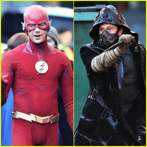 Grant Gustin Films Scenes for 'The Flash' & Get a First Look at Cicada!
