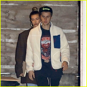 Justin & Hailey Bieber Head to an Evening Church Service Together