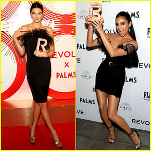 Kendall Jenner & Shay Mitchell Slay in Black Dresses at Revolve Awards!