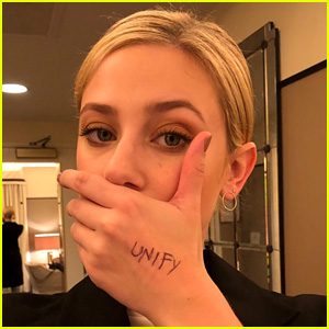 Lili Reinhart Takes A Stance Against Bullying With the Unify Selfie Challenge