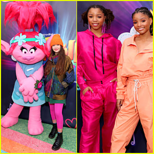 Malina Weissman Joins Chloe & Halle at 'Trolls: The Experience' Grand Opening