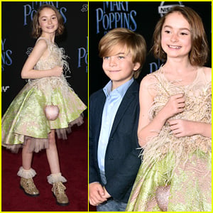 'Mary Poppins Returns' Young Stars Pixie Davies & Joel Dawson Step Out For Magical Premiere