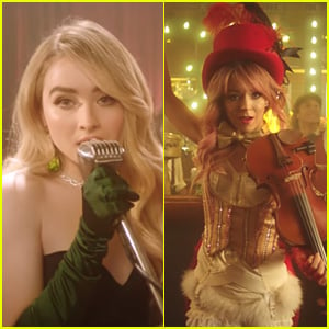 Sabrina Carpenter Teams Up With Lindsey Stirling on 'You're a Mean One, Mr. Grinch' Music Video