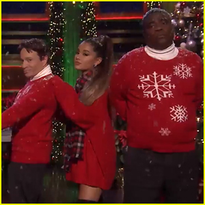 Ariana Grande Gets Into the Holiday Spirit with 'SNL' Legends!