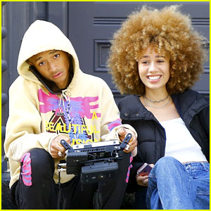 Jaden Smith Chats on the Phone While Shooting a Music Video!