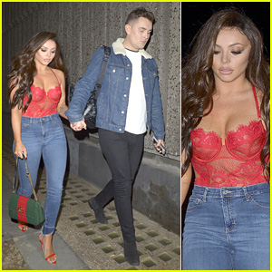 Jesy Nelson Rocks Red Lace Top Ahead of Little Mix's Graham Norton Show Appearance