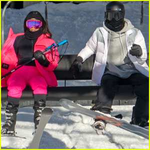 Kendall Jenner Bundles Up While Skiing with Big Sis Kim Kardashian!