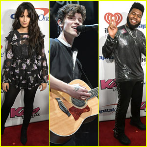 Camila Cabello is Pretty in Floral-Print at KISS 108's Jingle Ball 2018