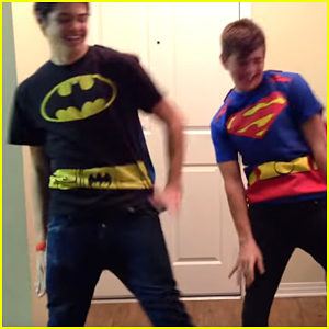Watch Noah Centineo & Jack Griffo Dance To Justin Bieber's 'Boyfriend' in Superhero Capes