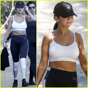 Selena Gomez Looked Amazing in a Sports Bra and Puma Leggings While Out  Hiking