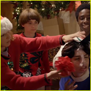 'Stranger Things' Cast Wraps Presents in Hilarious Holiday Video - Watch Now!