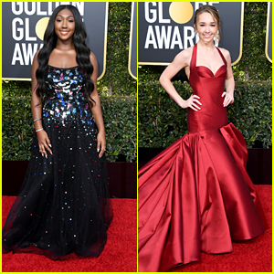 Golden Globes Ambassador Isan Elba Joins 'The Americans' Holly Taylor On The Red Carpet