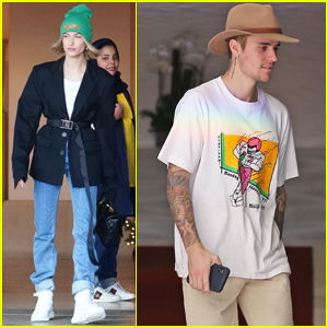 Justin & Hailey Bieber Get Some Work Done Separately in LA
