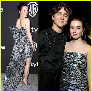Kaitlyn Dever Reunites with Timothee Chalamet at Golden Globes Parties!