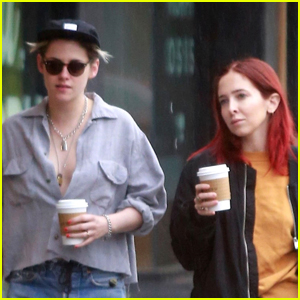 Kristen Stewart & Rumored Girlfriend Sara Dinkin Brave the Rain on Coffee Run!