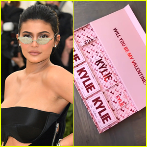 Kylie Jenner Shows Off Kylie Cosmetics' Valentine's Day Collection