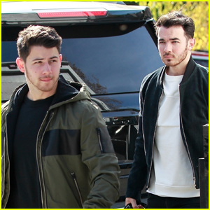 Nick Jonas Joins Older Bro Kevin for Meeting in WeHo