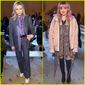 Chloe Moretz & Maisie Williams Step Out for Coach's Fashion Show!