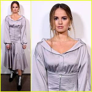 Debby Ryan is Pretty in Purple at Adeam's New York Fashion Week Show!