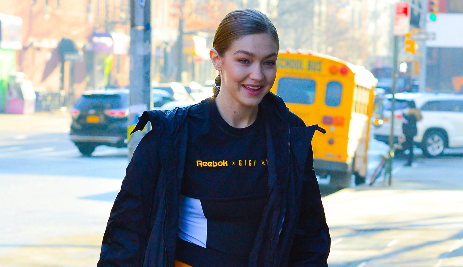 Gigi Hadid Debuts New Reebok Line at School Volleyball Game! | Gigi ...