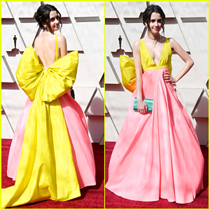 Laura Marano Wears Giant Yellow Bow on Her Dress For First Oscars