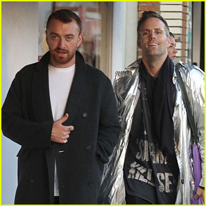 Sam Smith Enjoys a Stroll With Songwriter Justin Tranter!