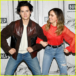 Cole Sprouse & Haley Lu Richardson Get Silly During Their Press Appearance!