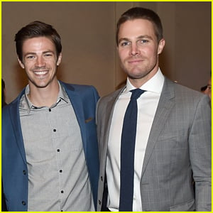 Grant Gustin Reacts to 'Arrow' Ending With Heartfelt Words for Stephen Amell