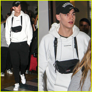 Hero Fiennes Tiffin Gets Greeted By Fans in Brazil!